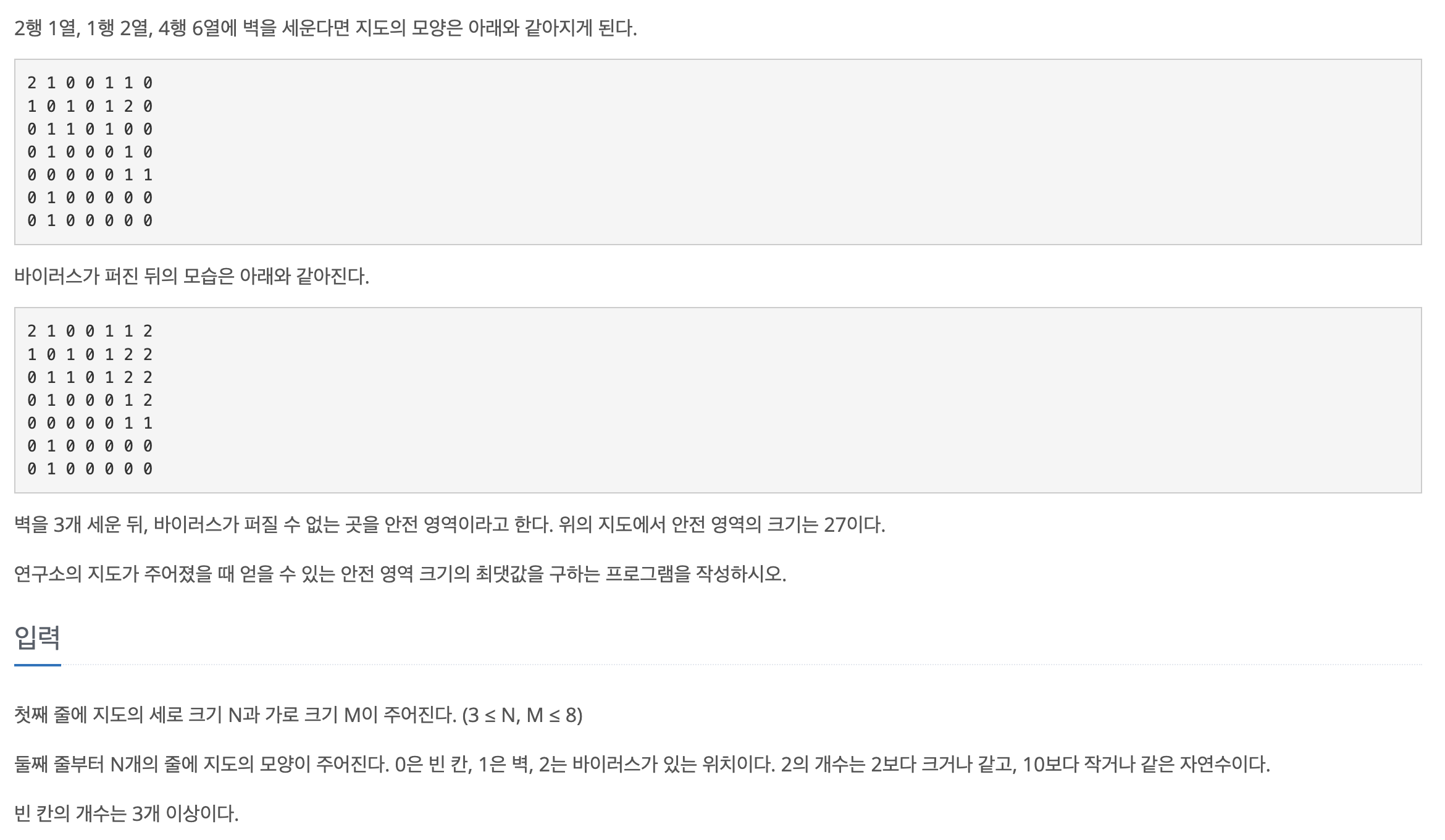 백준 14502 : 연구소 (Java)
