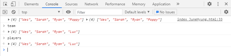 [JavaScript30] 📄 14. JavaScript References VS Copying