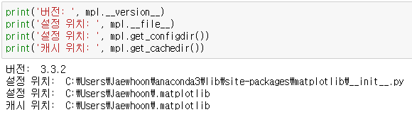 [Python] matplotlib 한글 설정