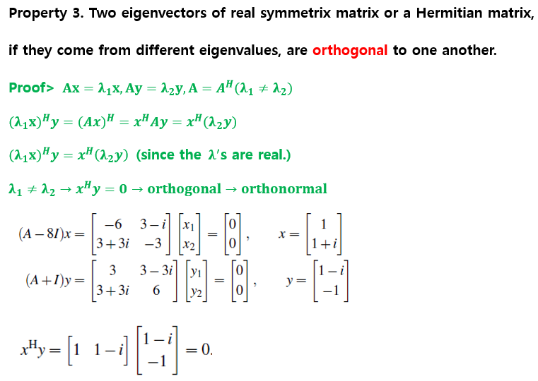 [선형대수] Complex and Unitary Matrices