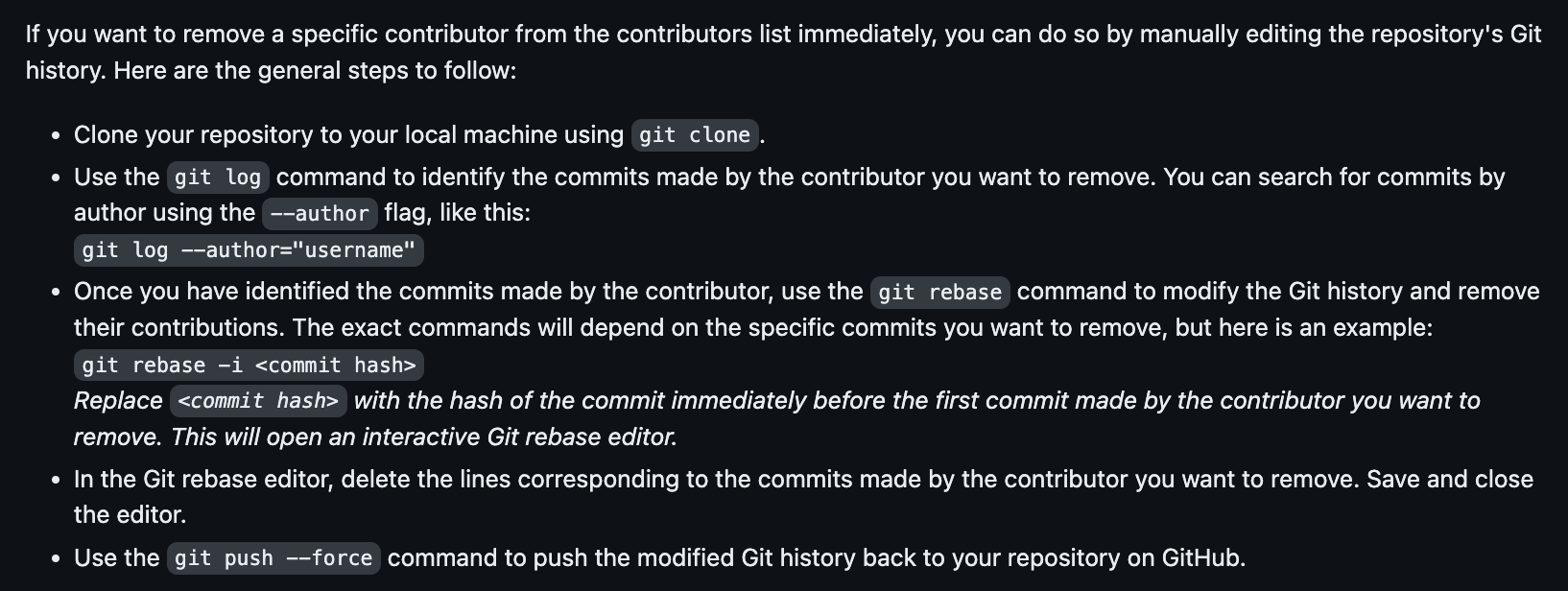 [Github] 깃허브 contributor 삭제하는 법