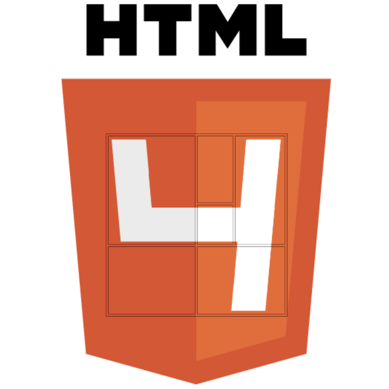 HTML4 로고