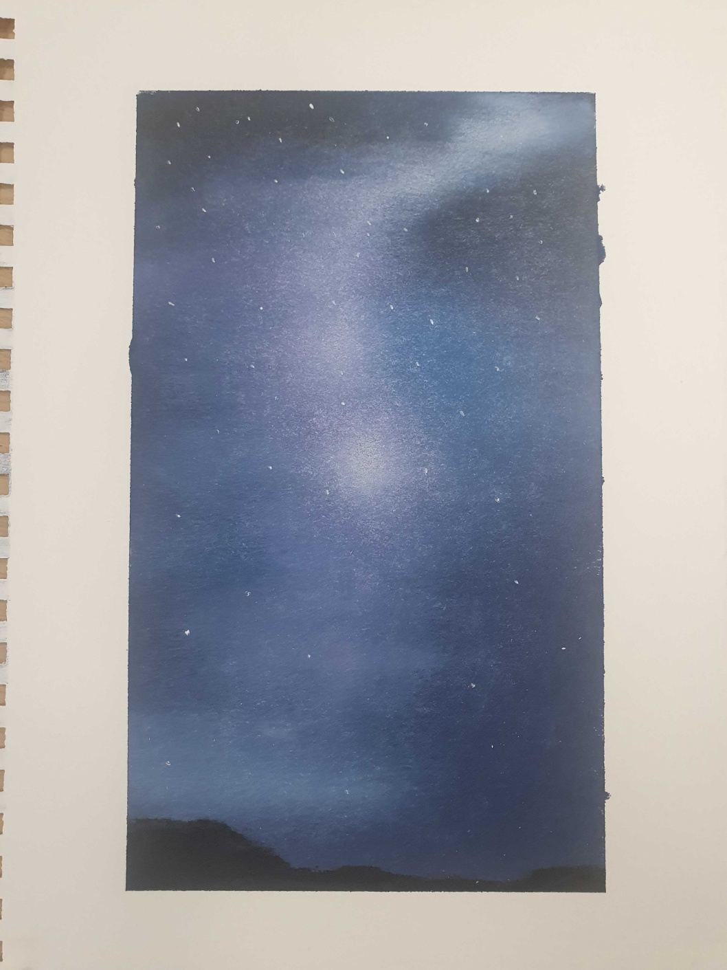 오일 파스텔로 그려진 그림