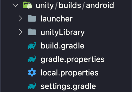 Unity Android Library Folder react-native 에서 unity 임베딩하기