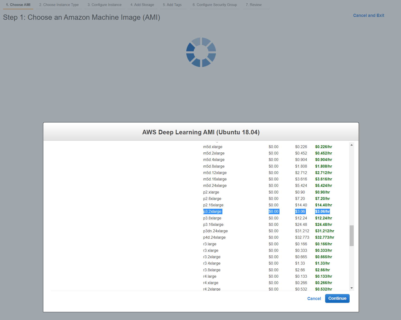 [Amazon AWS] (2) EC2 P3 instance 생성 절차 AMI 선택 및 Quota Increase