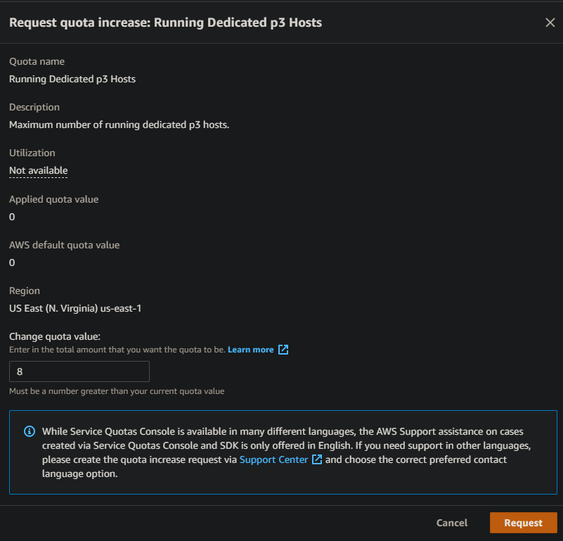 [Amazon AWS] (2) EC2 P3 instance 생성 절차 AMI 선택 및 Quota Increase