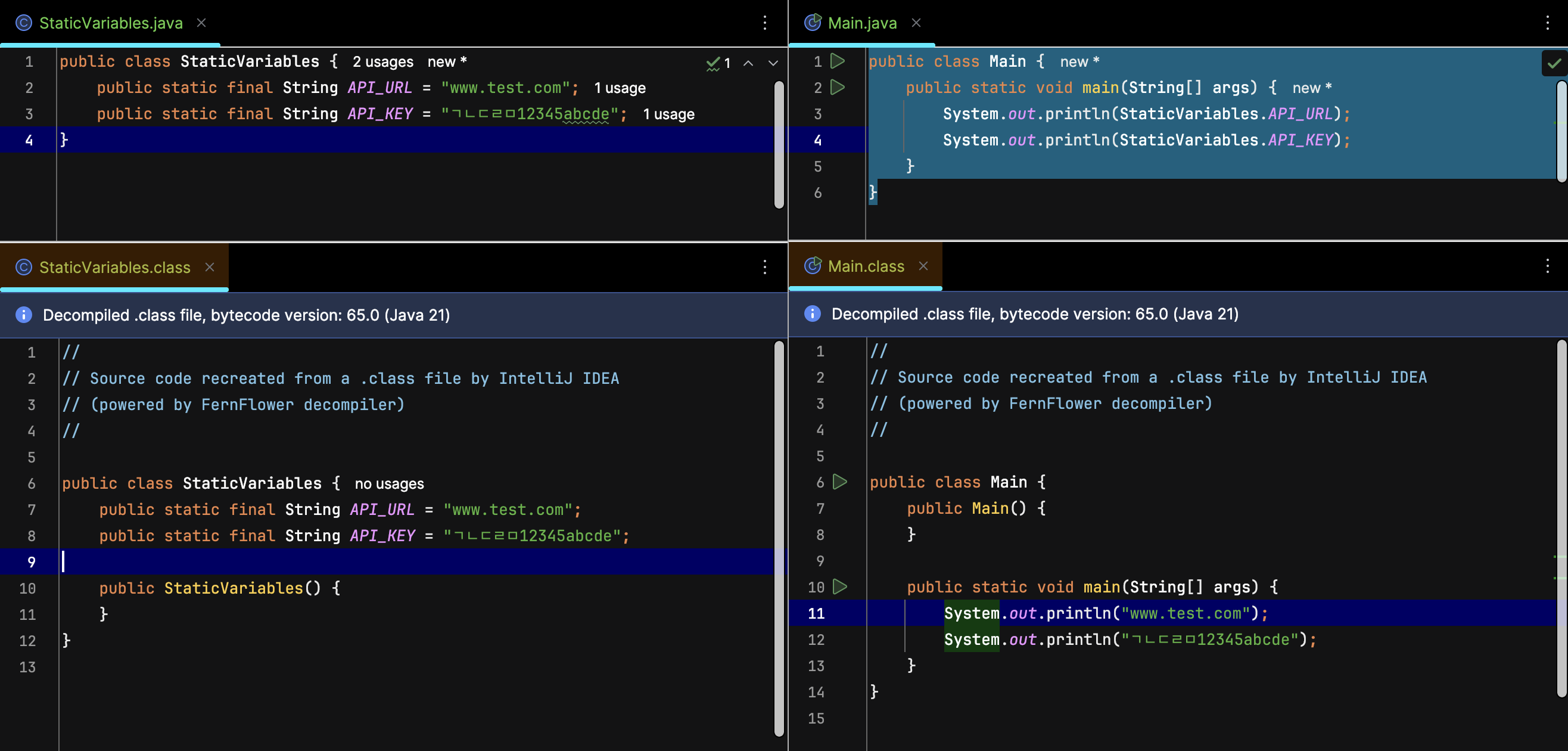 [야근 주의] Java Static 변수값은 컴파일 시 설정된다.