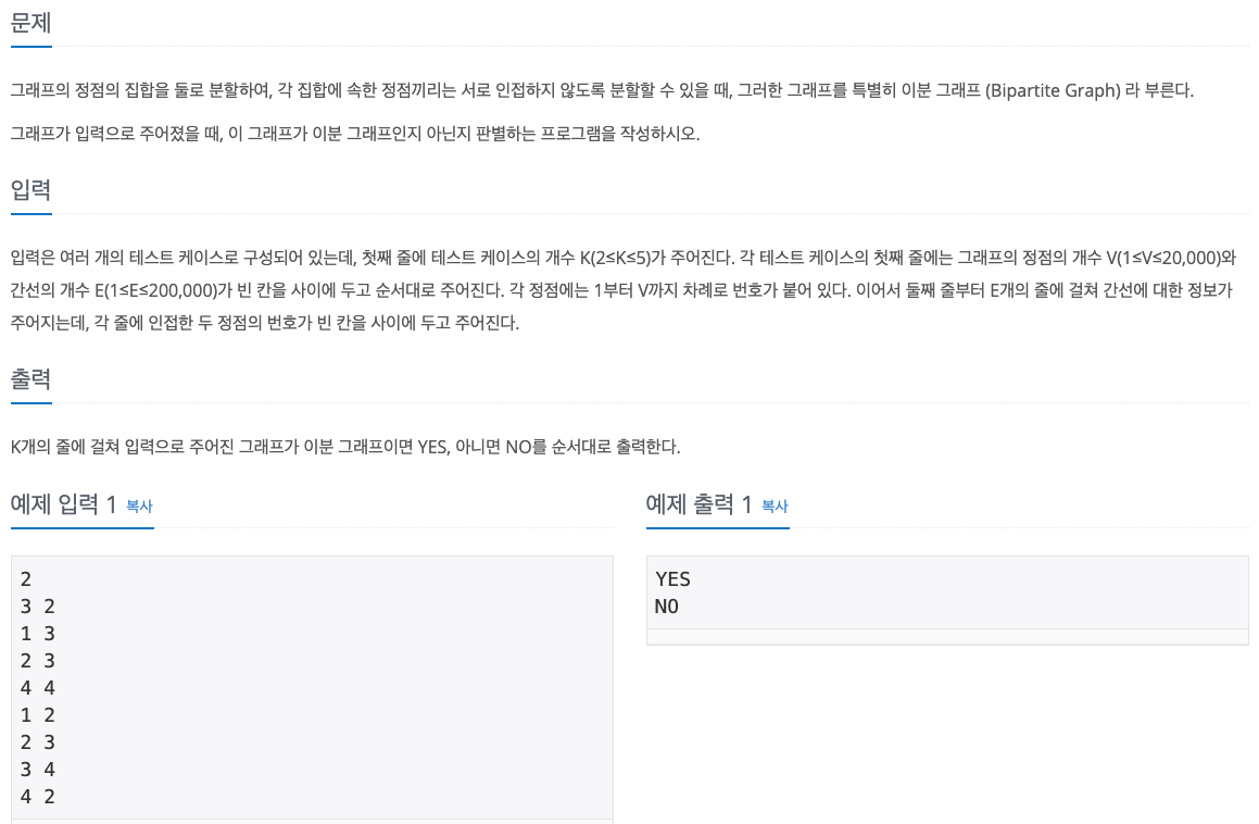 BAEKJOON : 1707, 2667, 2146