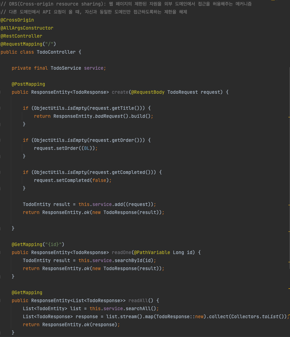 Spring Boot To Do List - 1