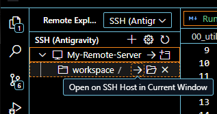 Workspace 선택 드롭다운