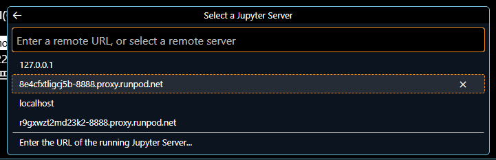 URL 커널 주소 입력 화면