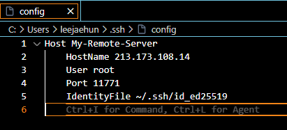 SSH Config 설정 예시