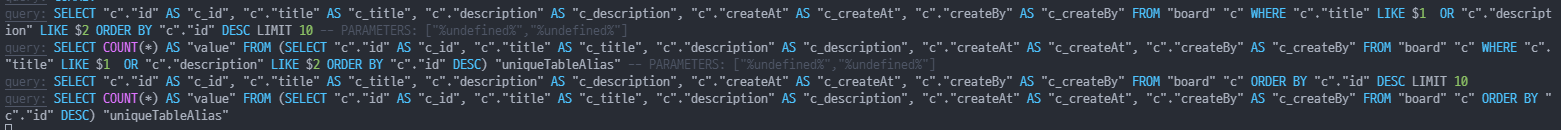 [Nest] TypeORM Query Logging