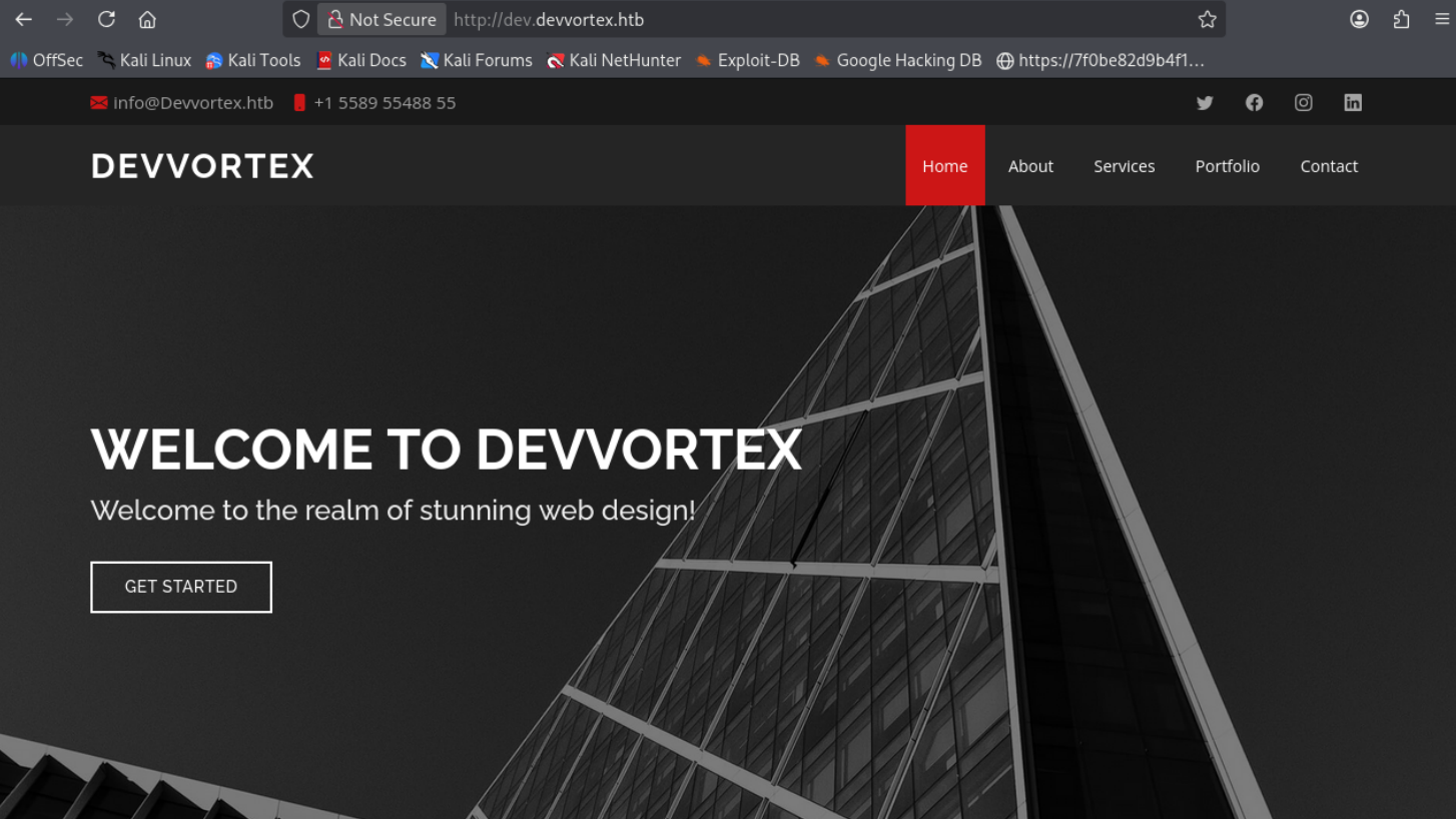[HTB][Machine] Devvortex