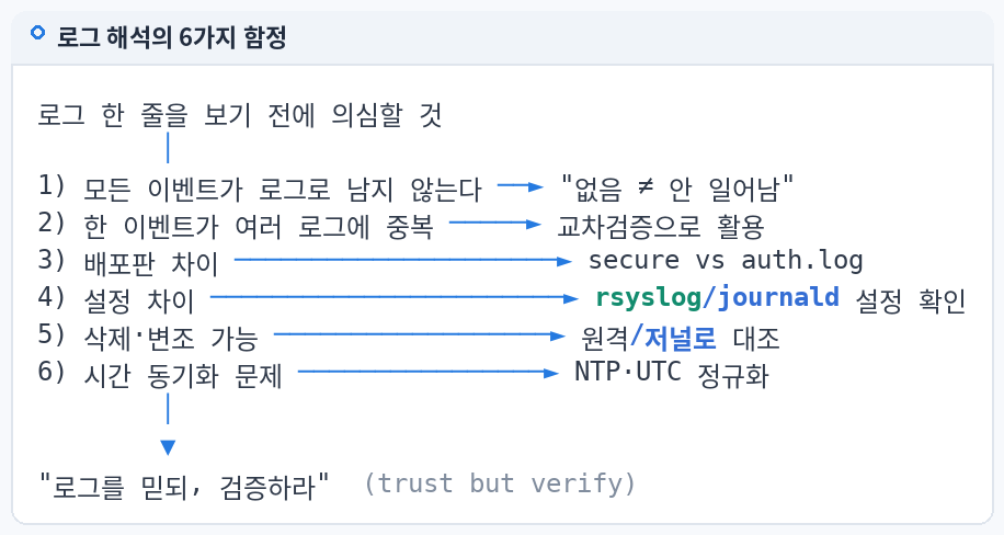 로그 해석의 6가지 함정