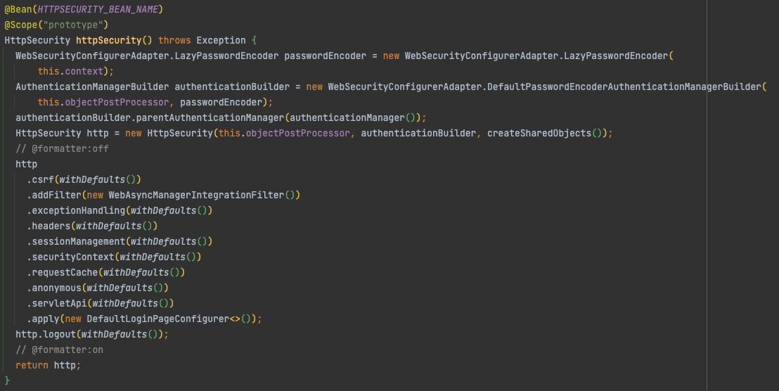  Spring Security Config Refactoring