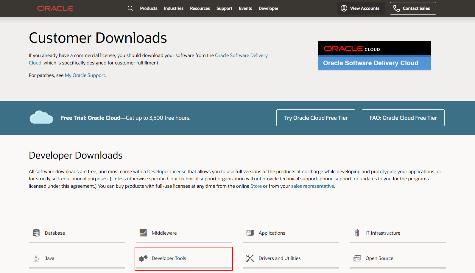 Oracle SQL Developer Downlods
