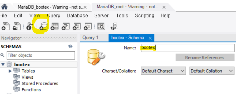 Bootex File workbenchDB설치 및 세팅