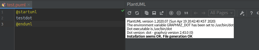 [Intellij] plant uml 사용방법