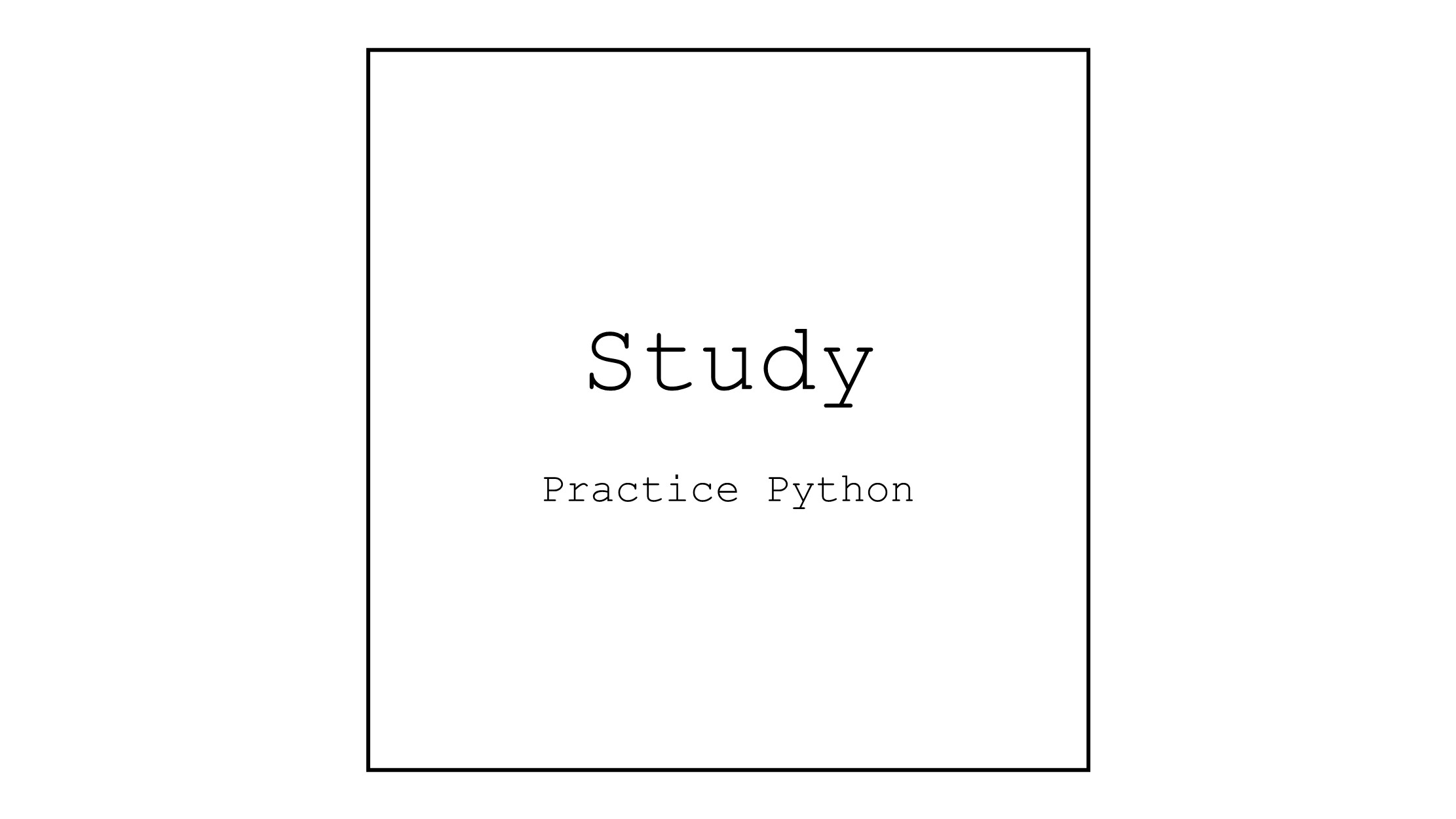  study practice python 