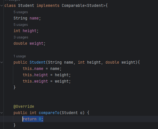 정렬 - Custom Comparator