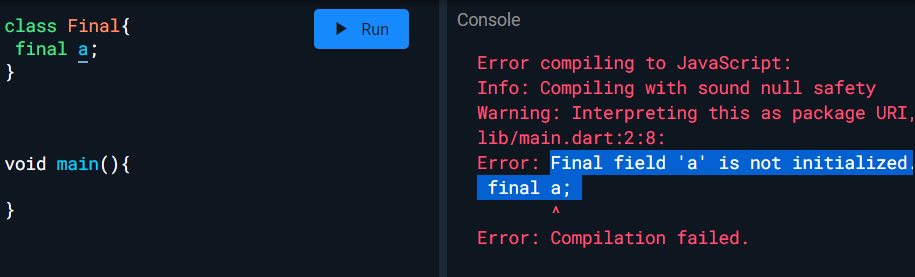 Final & Const