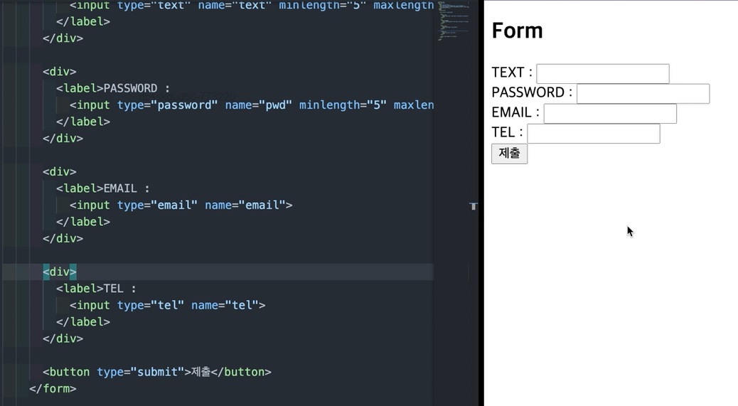[HTML] 폼 관련 요소