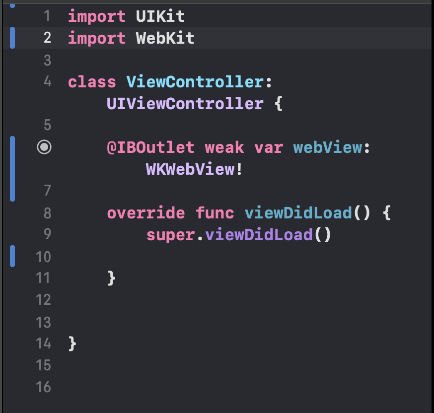 load html file into wkwebview programmatically - apps... iOS에서 웹뷰 사용하기(WKWebview)