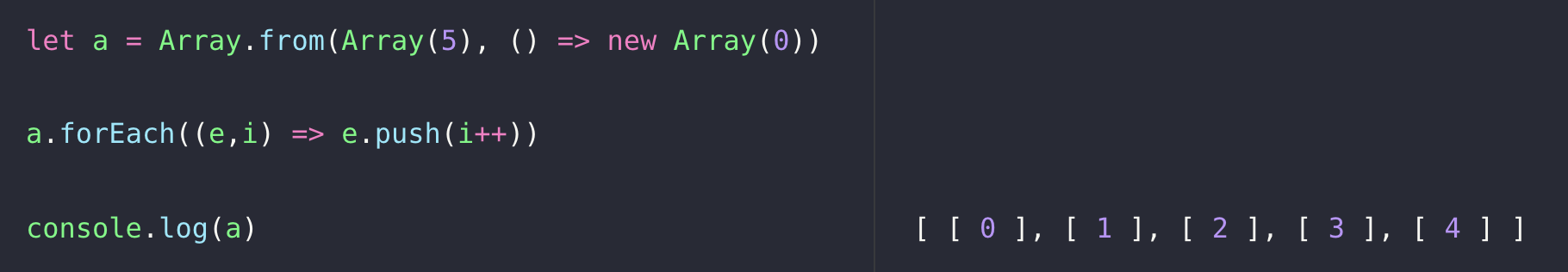 Array in array
