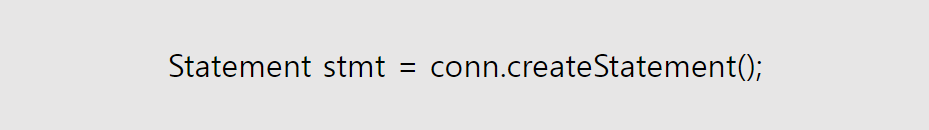 Statement Connection JDBC