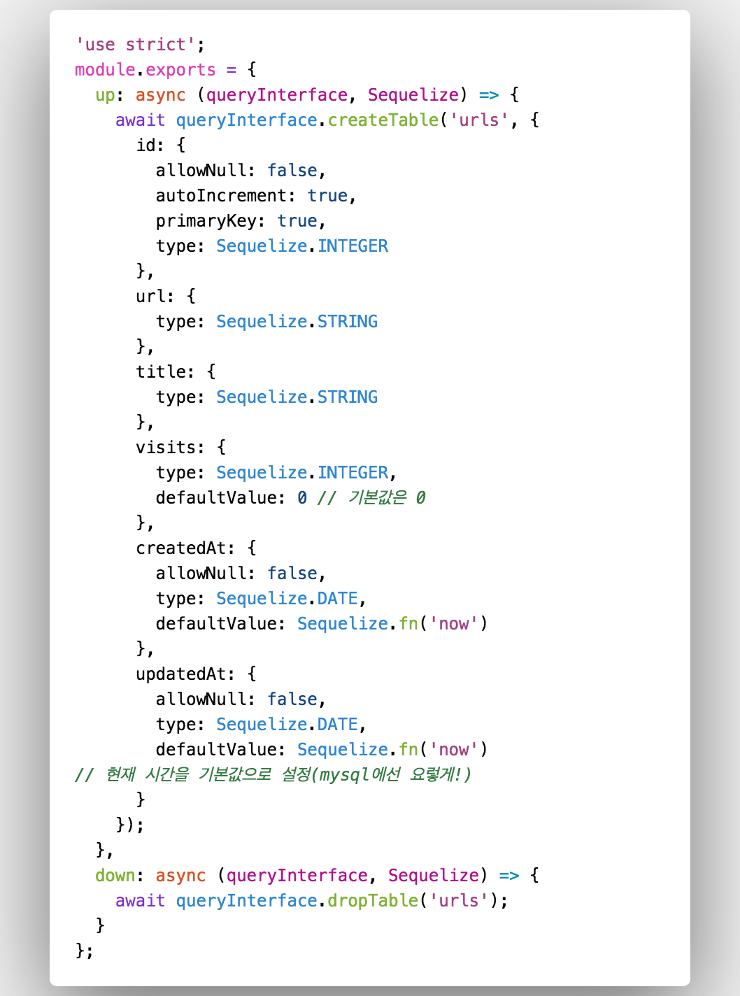 Sequelize(Node.js ORM)