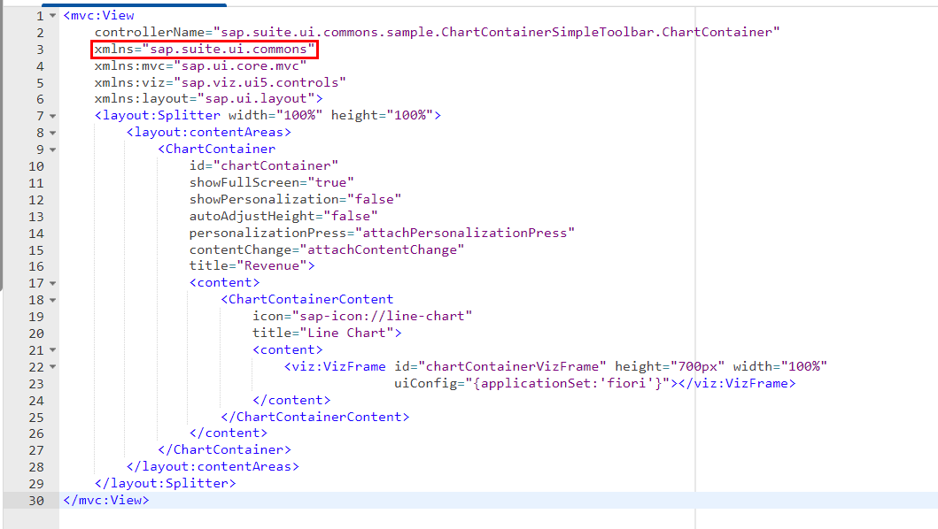 1. Chart Container