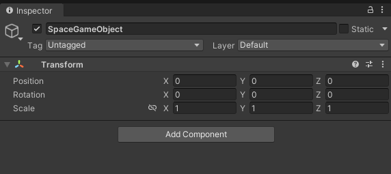 빈 게임 오브젝트가 게임 상에 존재하기 위한 최소 필요 조건과 최소 필요 컴포넌트