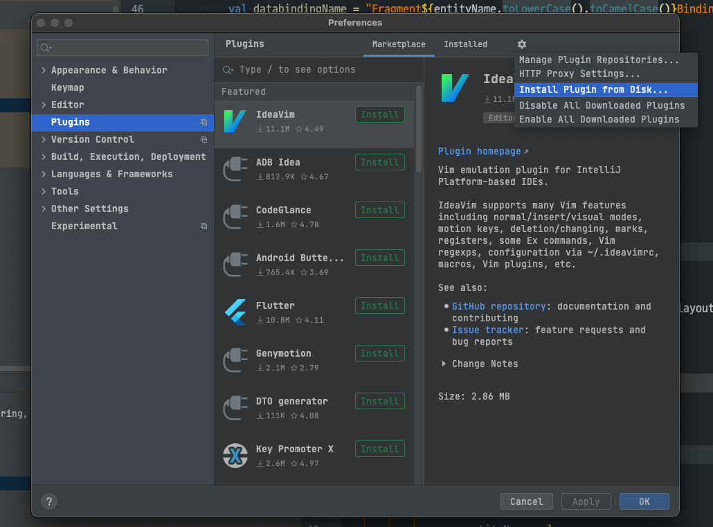 Custom Template Plugin for Android Studio