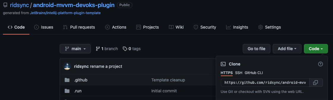 Custom Template Plugin for Android Studio