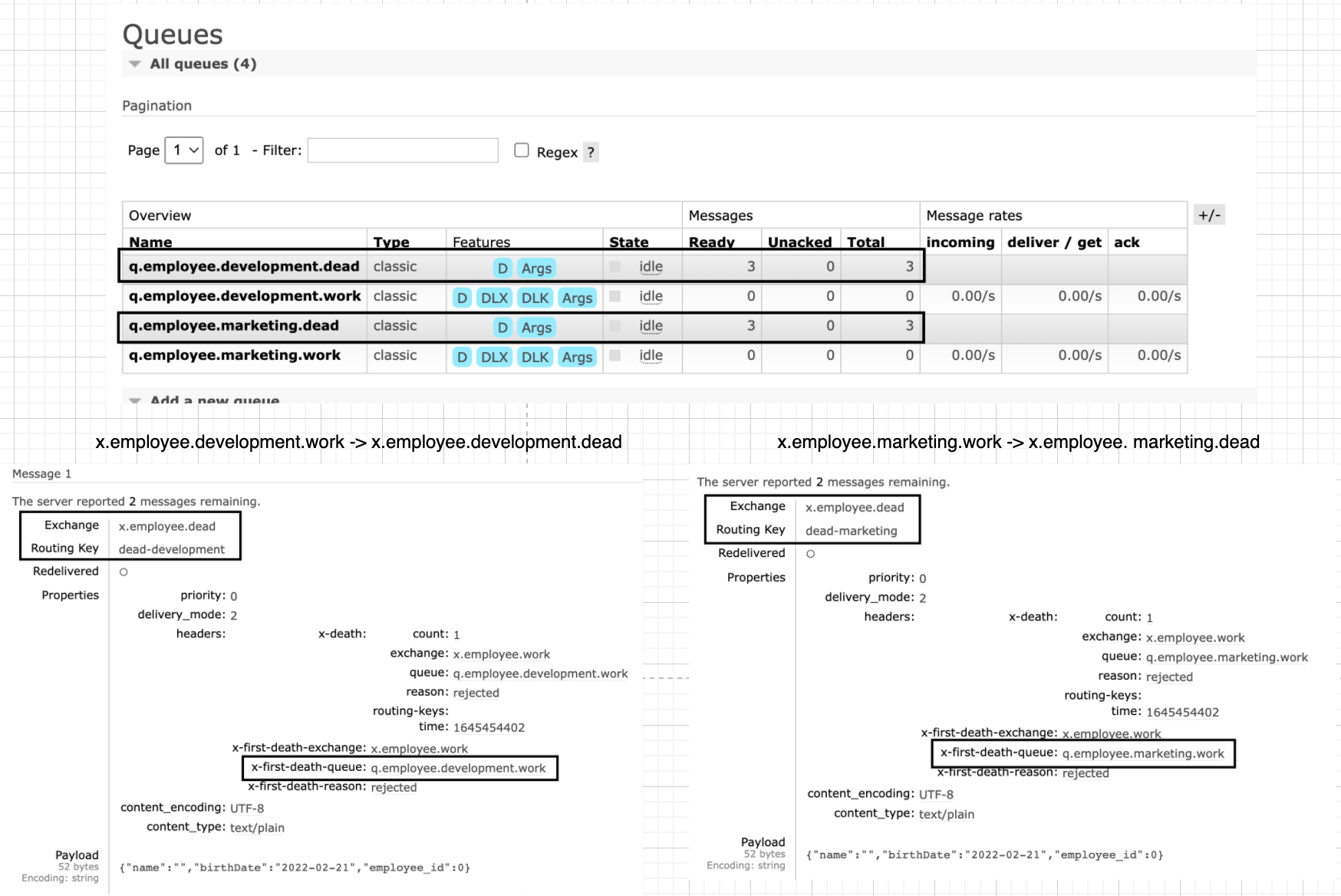 RabbitMQ Consumer N DLX With Spring 
