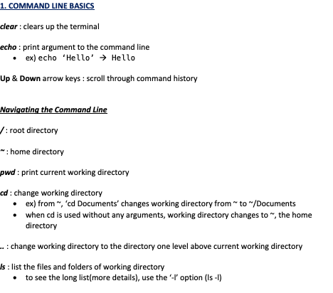 Command Line - basics 1