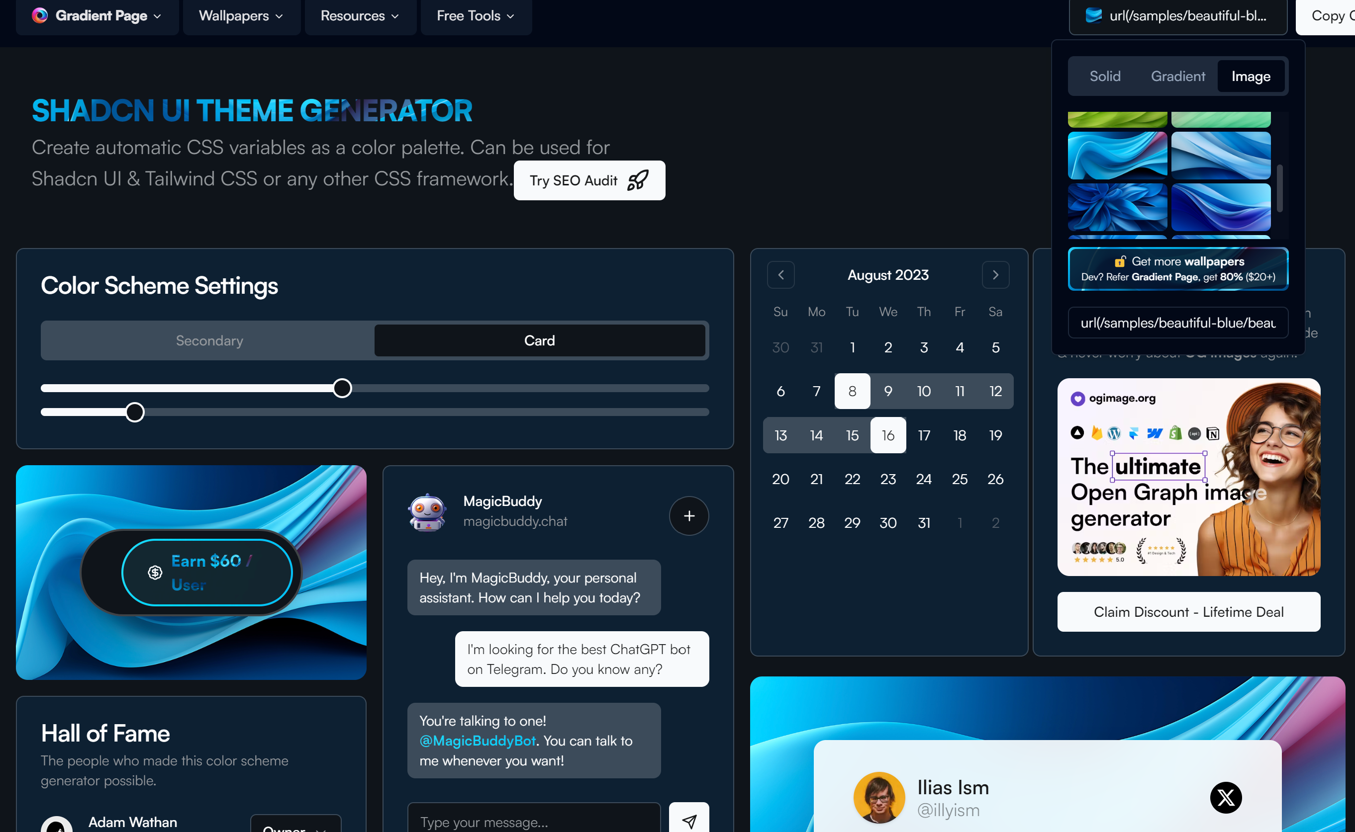 Shadcn 색상테마 고민은 그만 - Shadcn Theme Generator