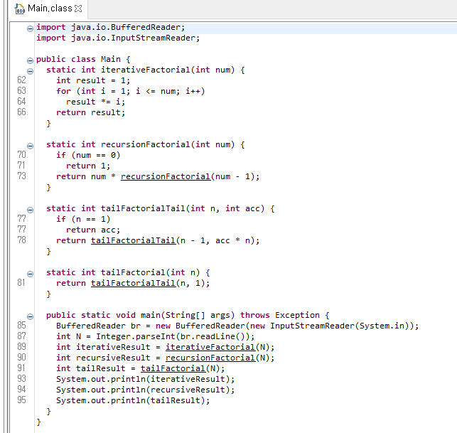 재귀함수와 꼬리 재귀