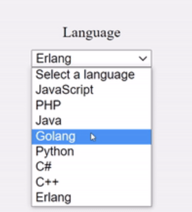 Javascript select