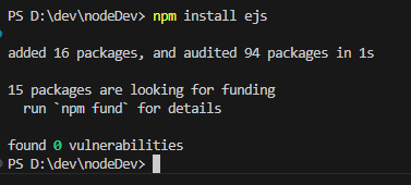 EJS(Embedded JavaScript) 템플릿 사용하기