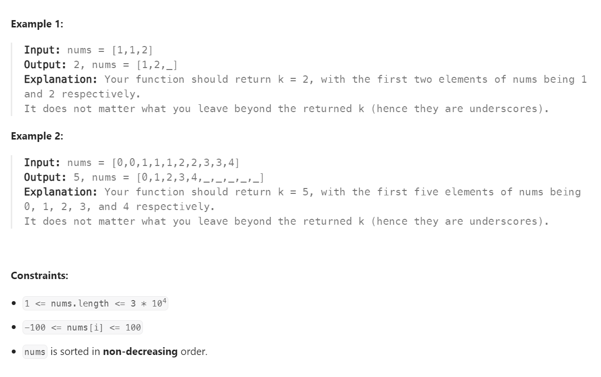 [LeetCode/Python] 26. Remove Duplicates From Sorted Array