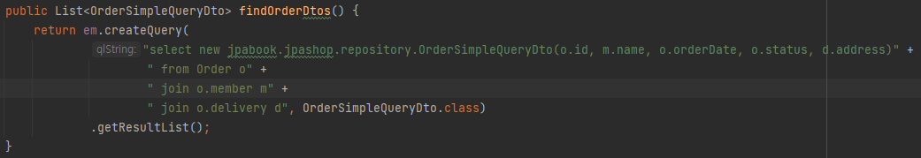 스프링 JPA org.hibernate.QueryException: could not resolve property: name ...