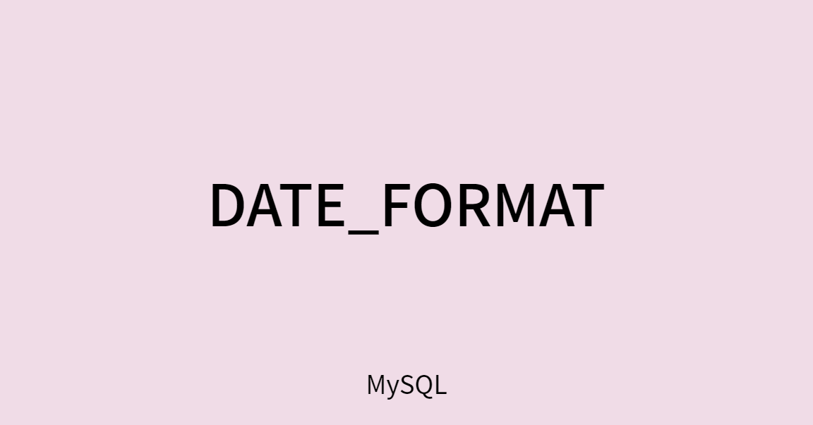  mysql date format