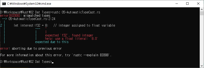 Rust - Data Types