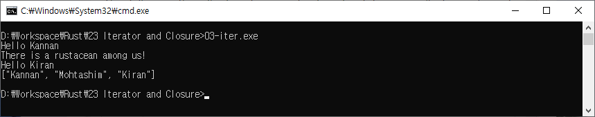 Rust - Iterator and Closure