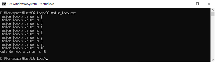 Rust - Loop