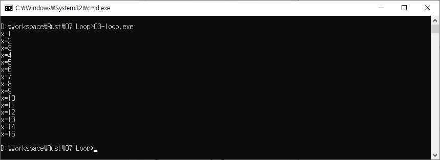Rust - Loop