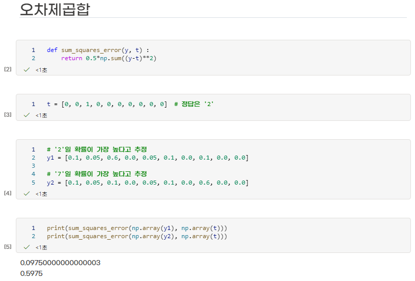 행렬(Matrix)과 손실함수(LossFunction)